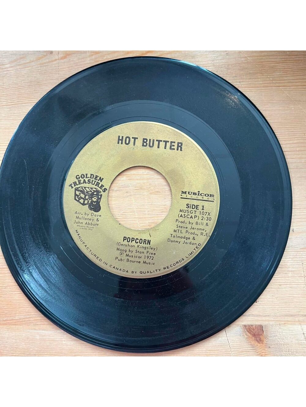 Hot Butter - Popcorn/At the Movies 45rpm VG+ R08